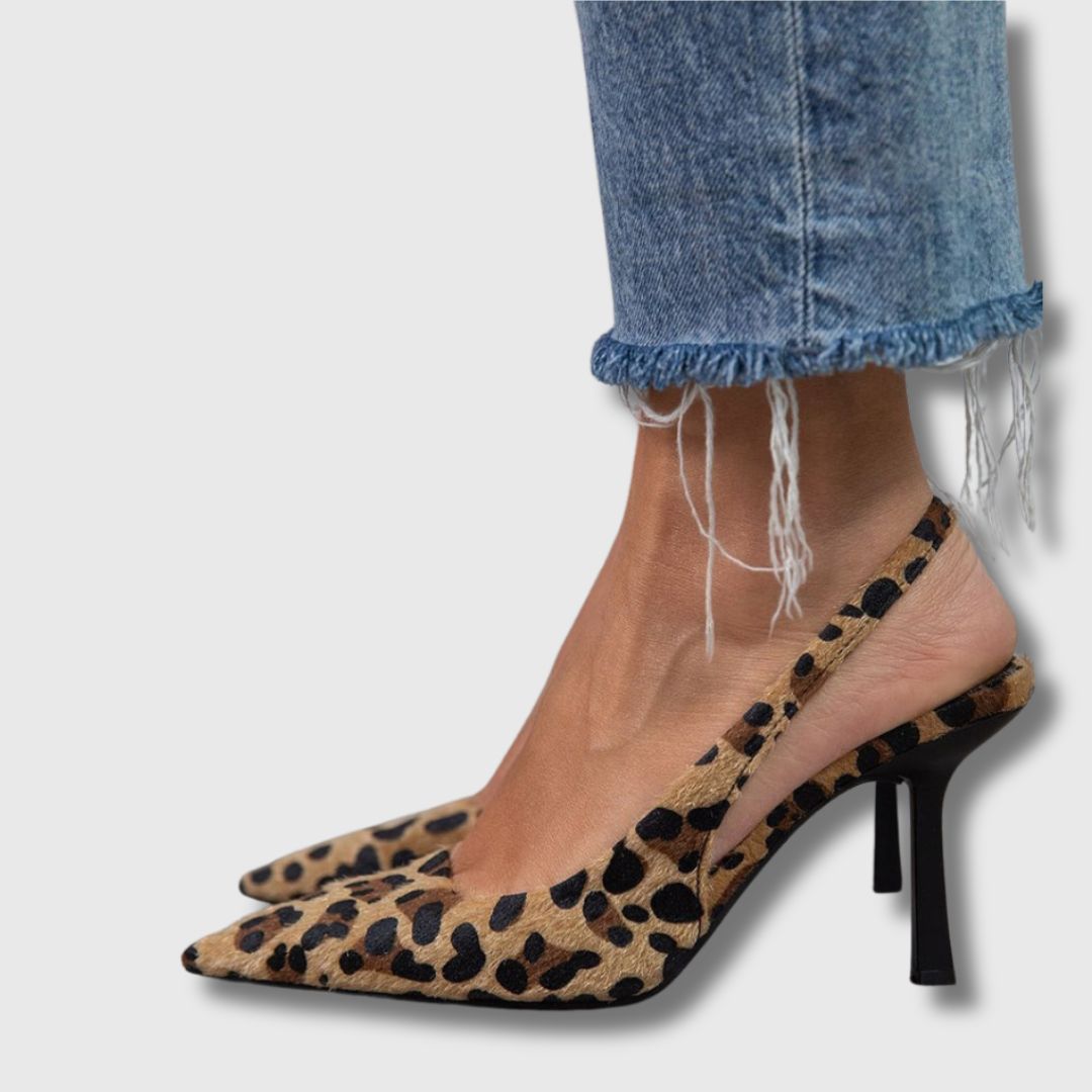 Laro™ | Ženske cipele s leopard uzorkom i špicastim vrhom