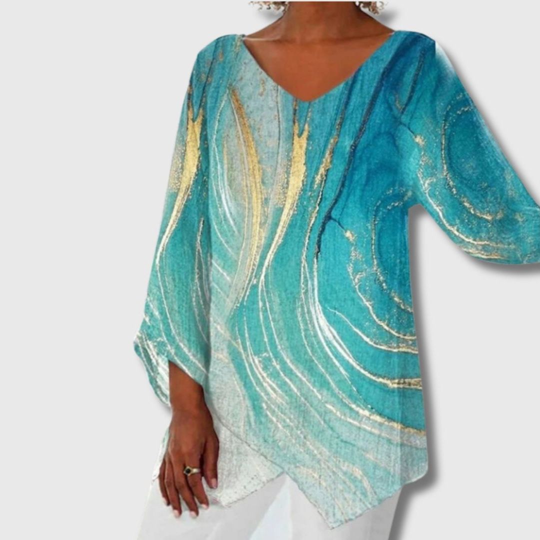 Colette - Elegantna bluza s degradiranim uzorkom za žene