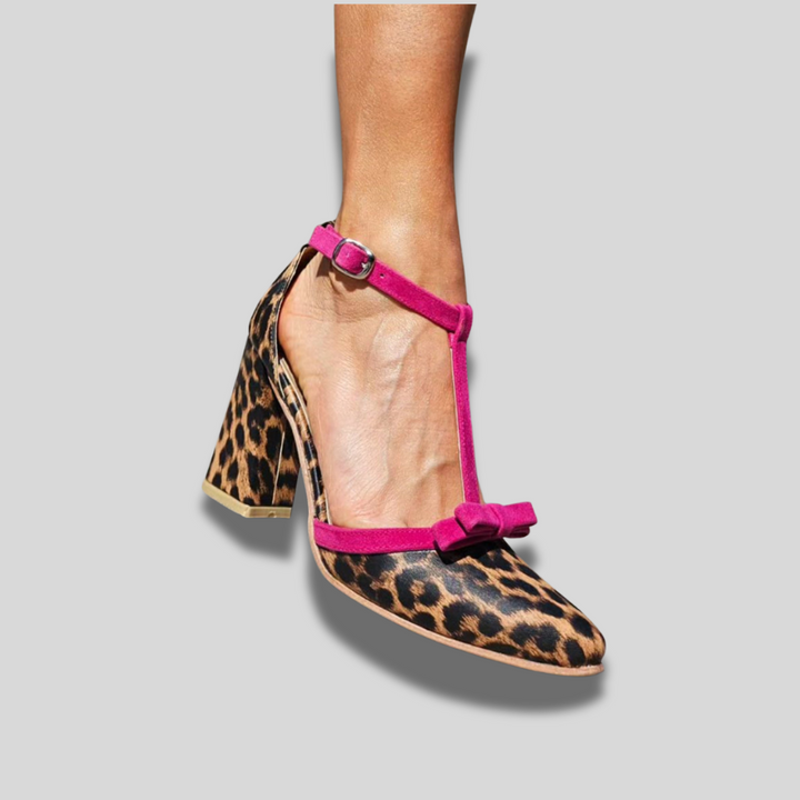 Beauu™ – Sandale s zelenim leopard uzorkom i šarenim detaljima za žene