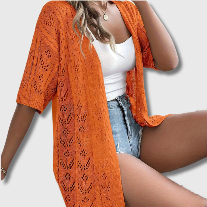 Mirna - Elegantni Ajouré Cardigan za Žene | Ograničeno Izdanje