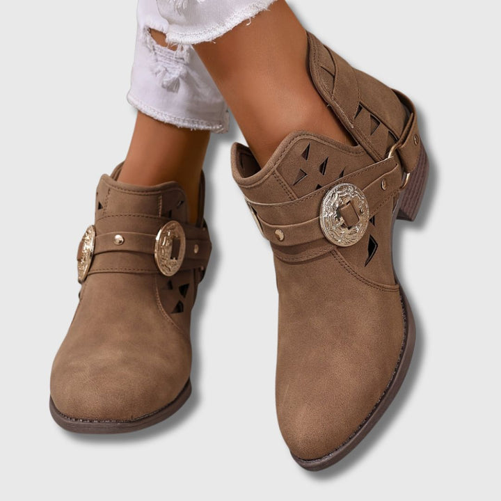 Clara – Ženske Čizme Western Chic | Ograničeno Izdanje