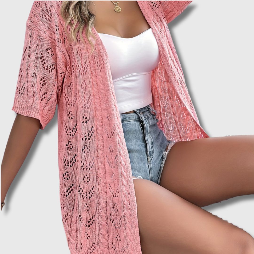 Mirna - Elegantni Ajouré Cardigan za Žene | Ograničeno Izdanje