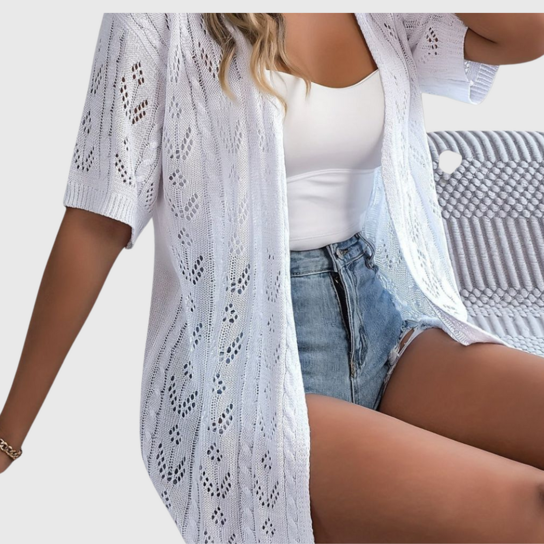 Mirna - Elegantni Ajouré Cardigan za Žene | Ograničeno Izdanje
