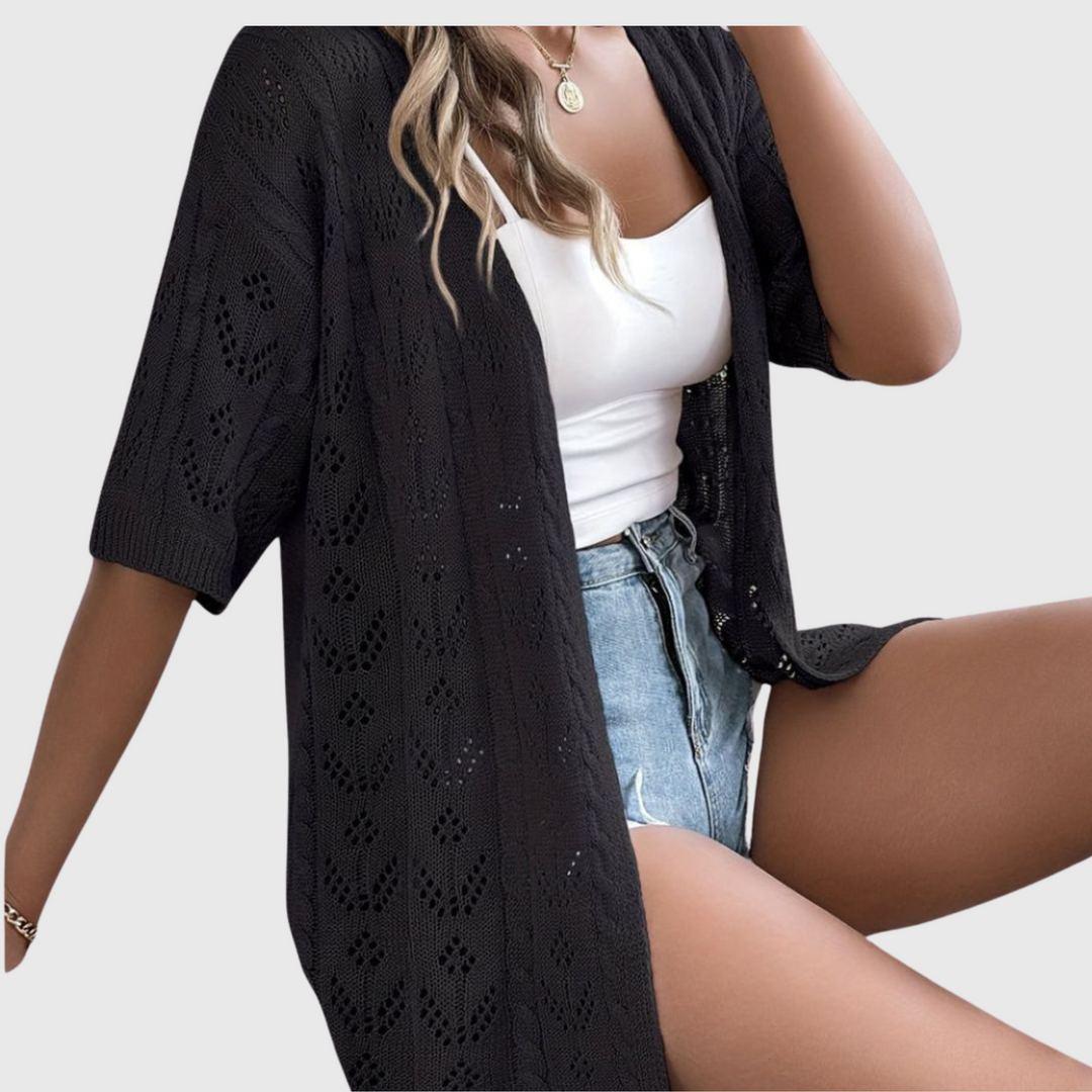 Mirna - Elegantni Ajouré Cardigan za Žene | Ograničeno Izdanje