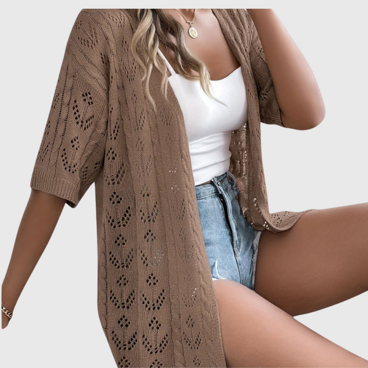 Mirna - Elegantni Ajouré Cardigan za Žene | Ograničeno Izdanje